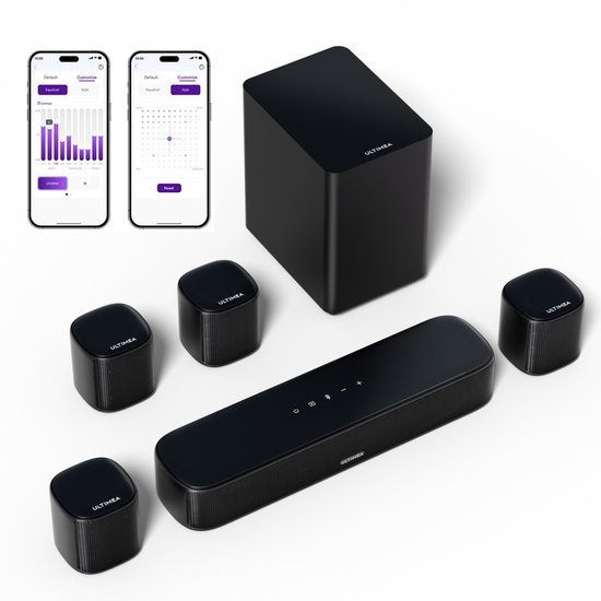 ULTIMEA 7.1-kanaals Soundbar met Subwoofer Zwart - ULTIMEA - €139,99