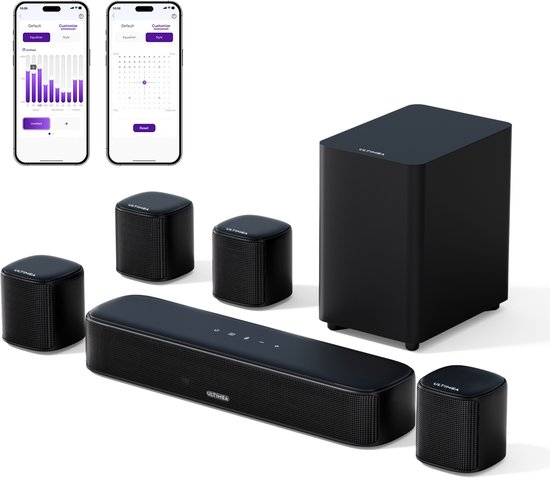 ULTIMEA 7.1-kanaals Surround Soundbar met Subwoofer Zwart - ULTIMEA - €129,99