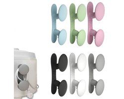 6x Kabel organiser - Kabelhouder - Kabelhaspels - Winder Snoer Clip - Kabel Draad Clips - Snoer Houder - Kabel Houder Clips - Kabelhaspel Apparaten - kabelgeleiding - Zelfklevend - Voor USB Kabels, Draden, Mixers, Koffiemachines, Air Fryers