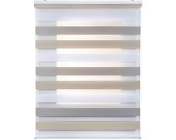 Storesdeco - Duo rolgrodijn – stijlvol dubbel textiel driekleur, 140x250 cm