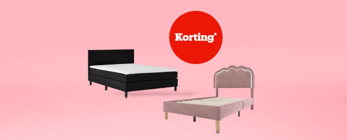 Korting* op bedden