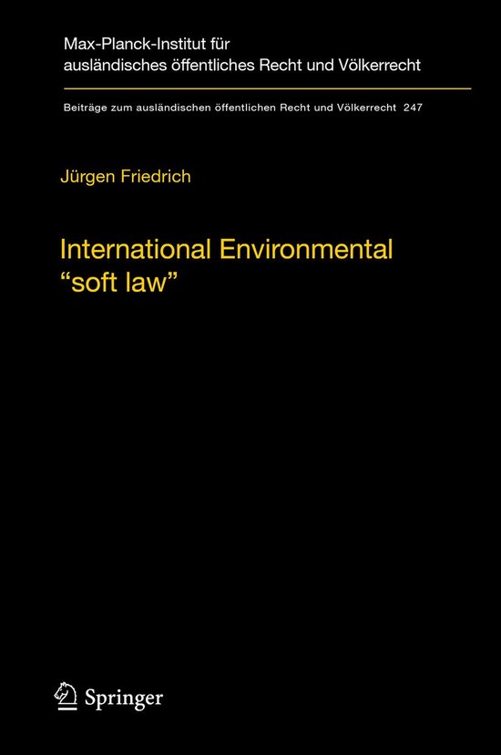 International Environmental "soft law" - cover
