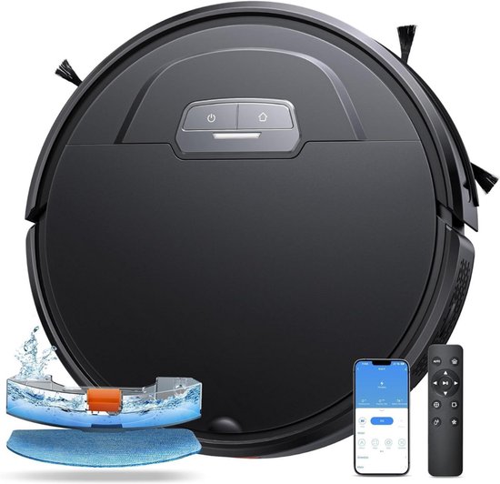 CLVP® Robotstofzuiger met Dweilfunctie - Stofzuiger met Laadstation - Dweilrobot Draadloos
