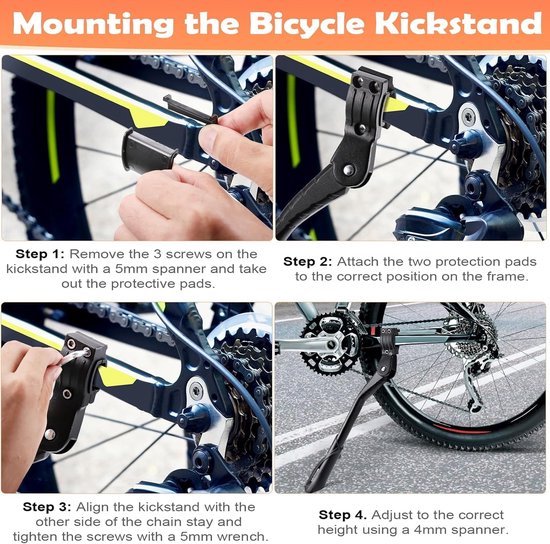 Support de vélo 24-29 pouces Zwart - Léger et réglable Support de vélo 24-29 pouces Zwart - Léger et réglable