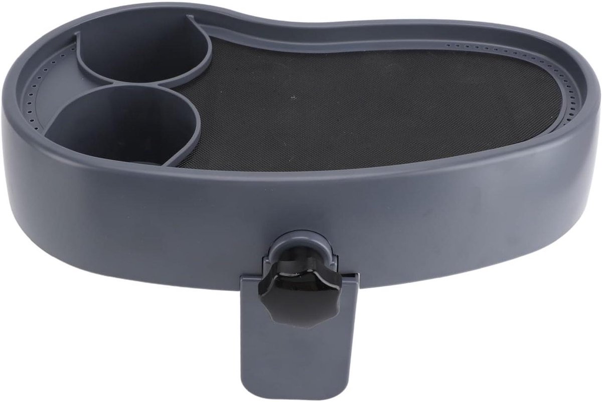 Inovra Plus - Verstelbaar Hot Tub Tafelblad met 2 Bekerhouders en Antislip Design voor Buitenterras - Geschikt voor Bovengronds Spa - Handige Klemmen aan de Zijkant - Ontspanningsaccessoires