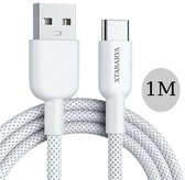 USB-A naar USB-C kabel 60W – Snelle en veilige laadkabel van versterkt gevlochten nylon