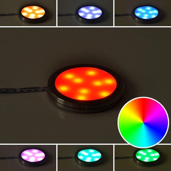 vidaXL RGB LED keuken verlichting kit: 4 stuks + afstandsbediening | bol.com