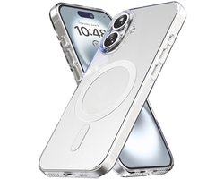 My Case Hoesje geschikt voor iPhone 16 MagSafe Transparant - Shock proof case Hoes doorzichtig