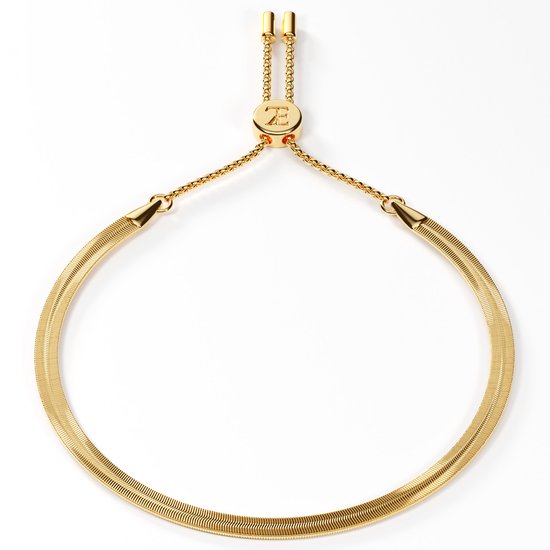 Bracelet Elysian Femme - Acier Inoxydable 316L - Plaqué Or 18 Goud - Coffret Cadeau Luxe - 16 + 4 cm