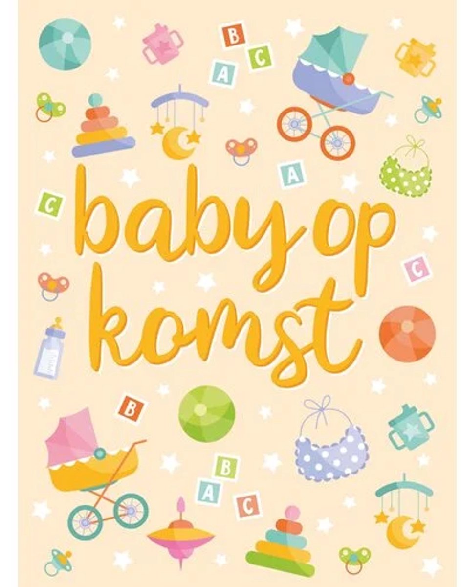 Wenskaart - A4 - XL wenskaart - Baby op komst - babyshower - in verwachting - ouderschap - opa en oma - baby - zwanger - Extra grote kaart