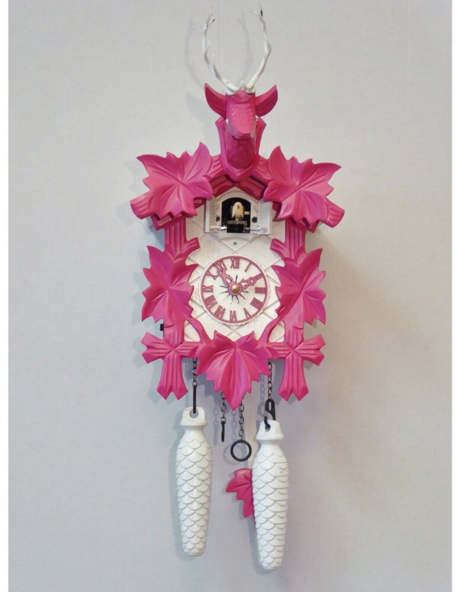 Engstler 522/5/17 - Koekoeksklok - 1-daags kettinguurwerk - Notenhout - 30 cm meerkleurig
