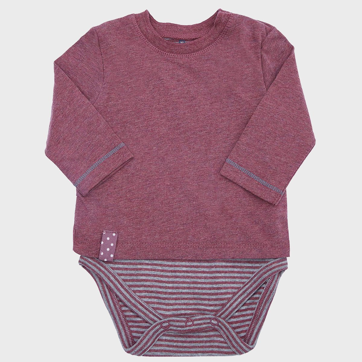 Baby T-shirt met lange mouwen OrganicEra Biologische baby L/S T-shirt body