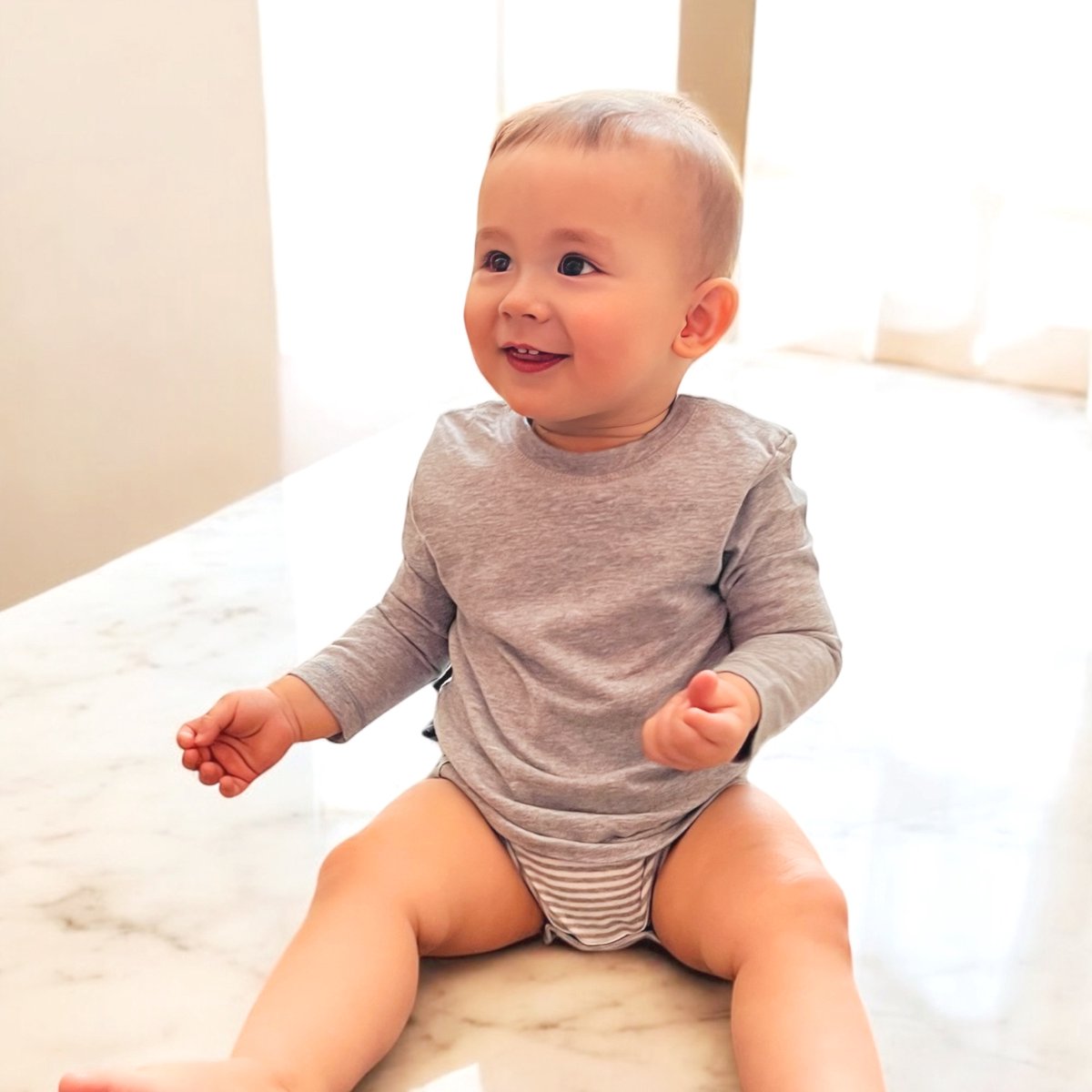 Baby T-shirt met lange mouwen OrganicEra Biologische baby L/S T-shirt body