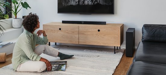 Teufel CINEBAR 11 voor Dolby Atmos "4.1-Set" - Soundbar met draadloze subwoofer & rearspeakers - Bluetooth met aptX - Virtuele surround sound - zwart van Teufel — afbeelding 2