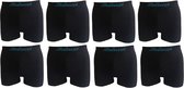 Belucci heren boxershorts set van 8 stuks zwart maat XL/XXL
