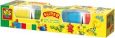 SES Creative - Super Klei - Basiskleuren (4x90g) - Vegan en Glutenvrij - Herbruikbaar - Uitwasbaar - Vanaf 2 jaar