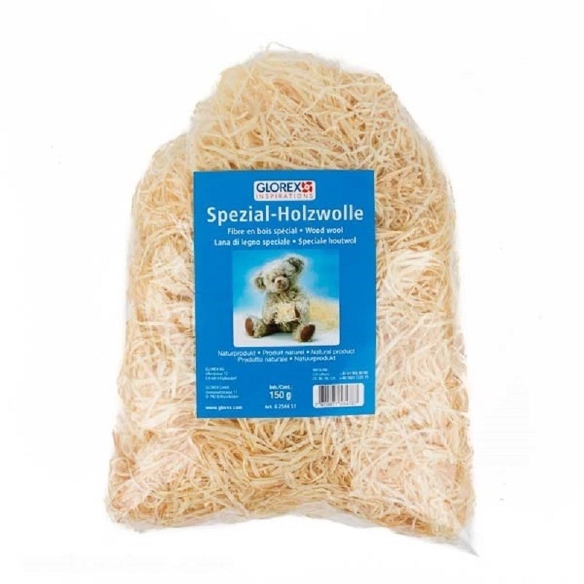 Naturel houtwol 750 gram - Vulmateriaal voor wijnkisten, kerstpakketten, cadeauverpakkingen en fruitmanden