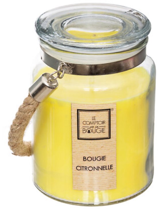 Atmosphera geurkaars citronella - 500 g - citroengras - 84 uur - zomer - geuren - kaars - decoratie