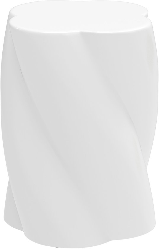 Outsunny - Repose-pieds - Céramique - 33 x 33 x 45 cm - Wit