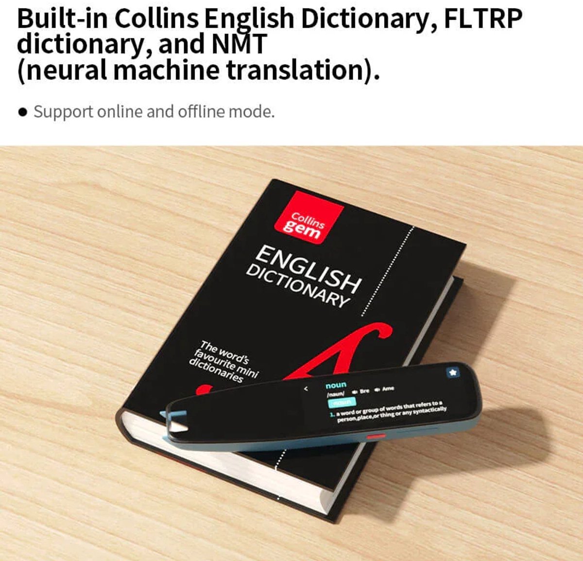 Mercadome® Vertaalpen met Scherm - 112 Talen - Zwart - afbeelding 2