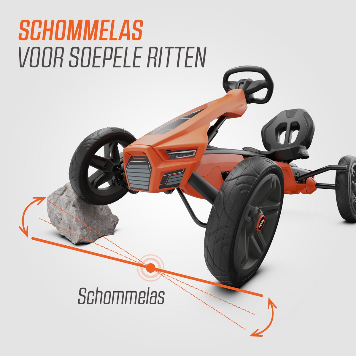 BERG Rally NRG Orange Skelter - 4+ Jaar - Verstelbare stoel - Oranje — afbeelding 9