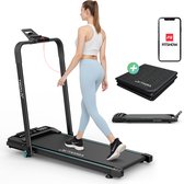 Activora Loopband - Inclusief antislipmat en app - 1 t/m 12 km/u - Inklapbaar - Walking pad - 6% Hellingfunctie - Loopbanden voor thuis - Wandelband - Hometrainer