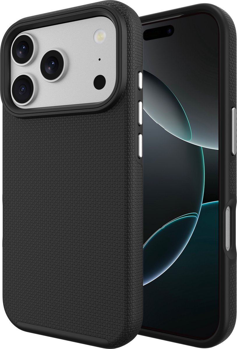 Cazy hoesje geschikt voor iPhone 17 Pro Max Hoesje - Drop Protection - Armor Case - Zwart