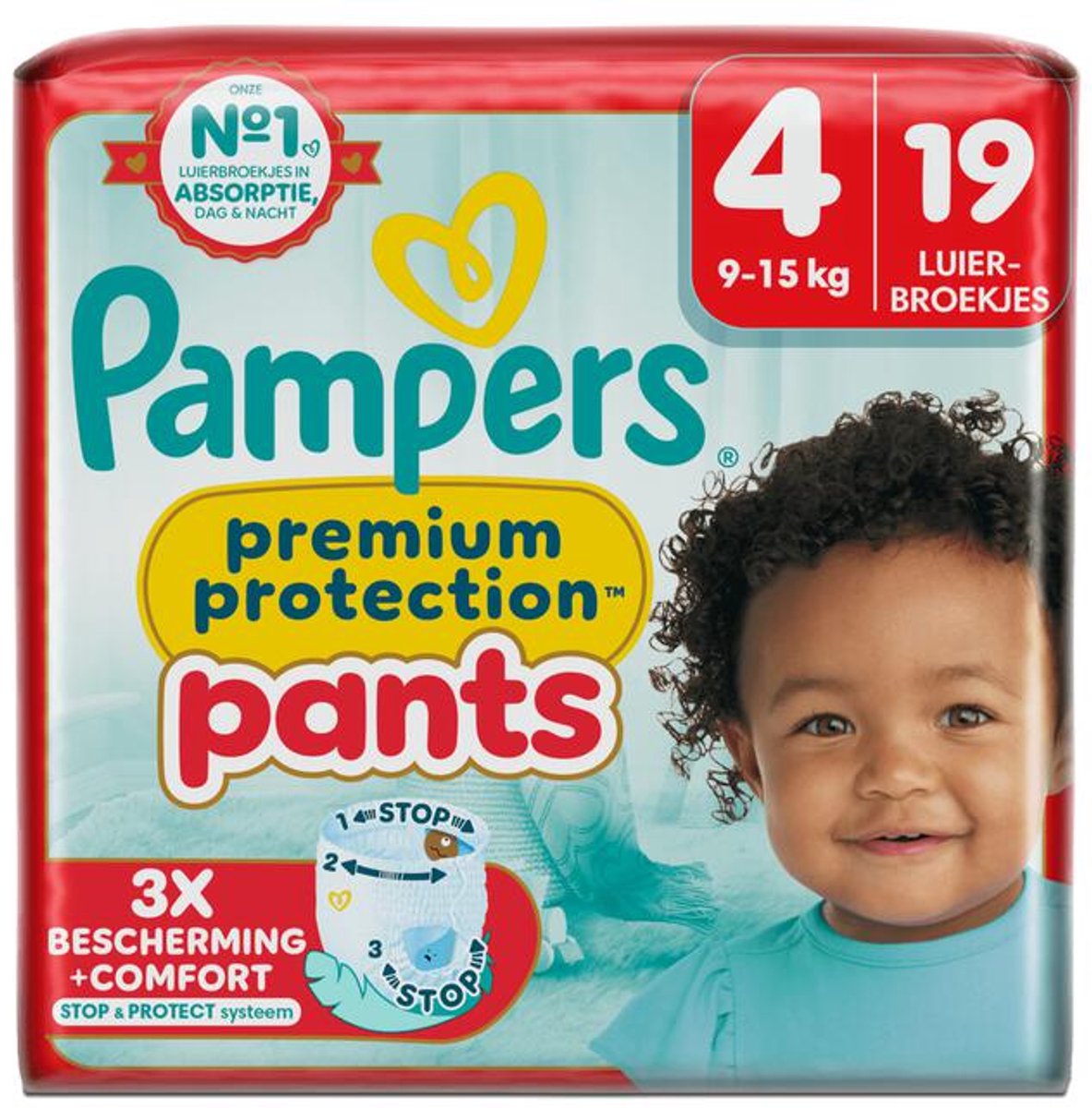 Pampers - Pants - maat 4 - 9-15 kg - 19 Luierbroekjes