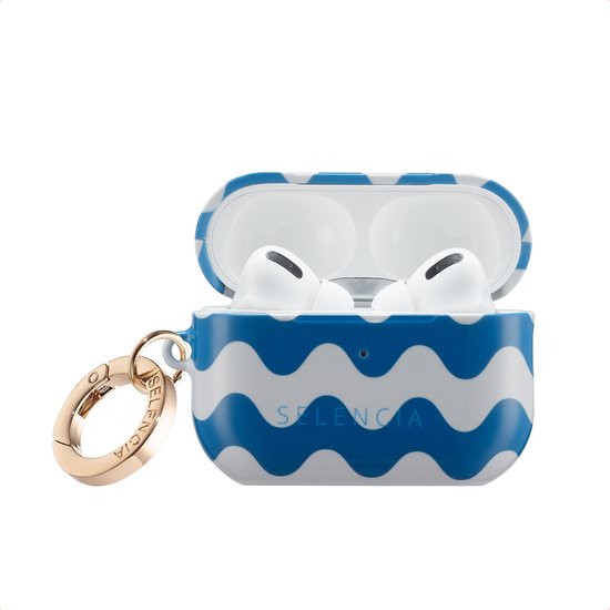 Étui Selencia Vivid - Étui pour AirPods Pro 2 (2022) / Pro 2 - Wave Vibes Classic Blue