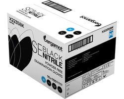 Zwarte Nitril Poedervrije Onderzoekshandschoenen-Black Nitrile Powder-Free Examination Gloves-Medical Grade AQL 1.5 Compliance-,Protection Against Chemical/Maat S
