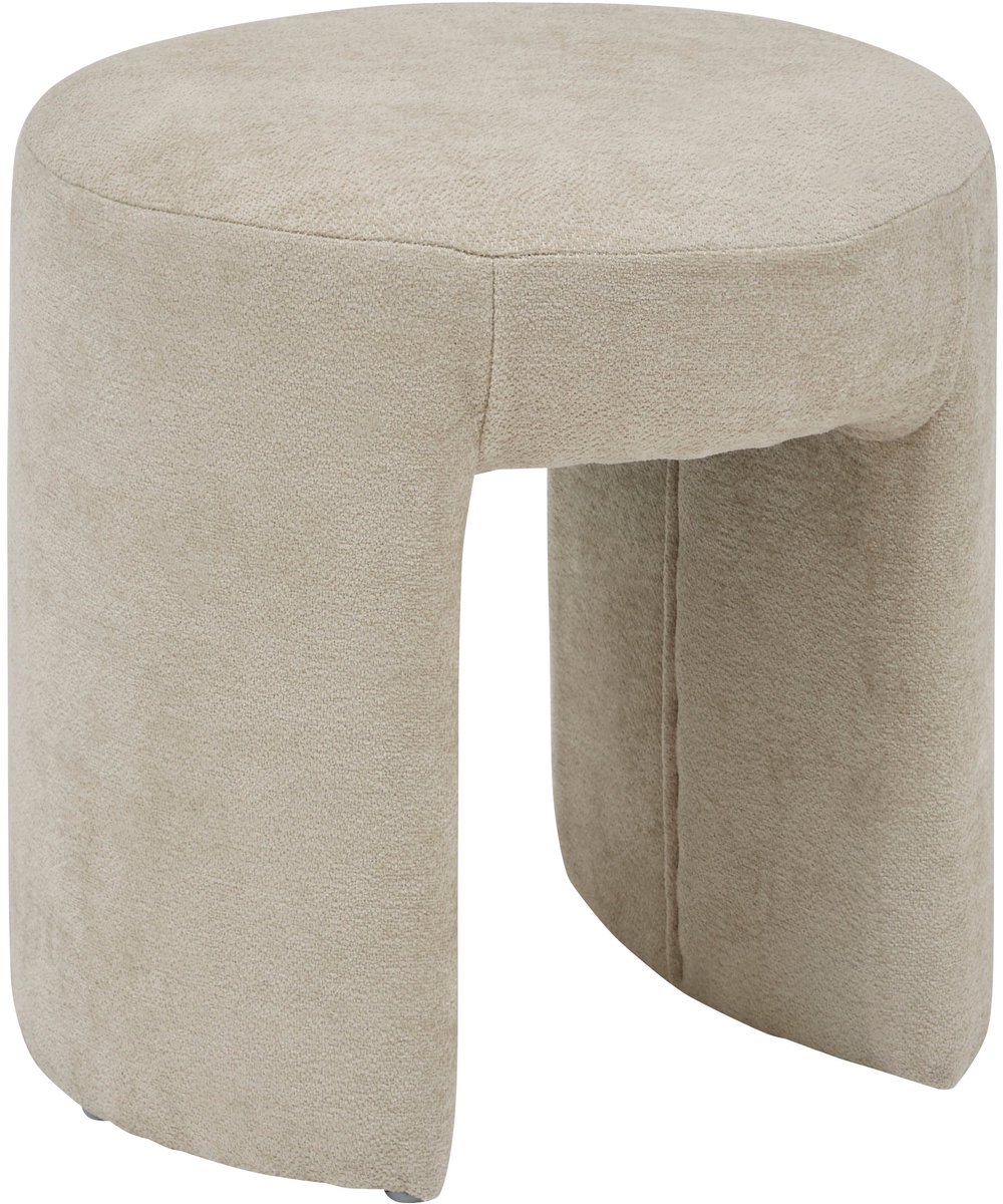 Atmosphera Jin Poef - Ø38cm - Beige Multi