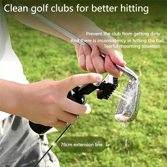 Stripe kit de nettoyage golf, brosse à eau spray et serviette