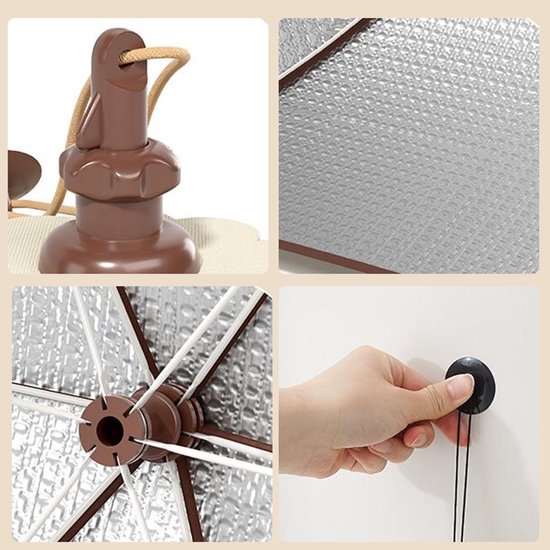 Thermische Voedselkap Opvouwbaar - 70x50x24cm - Warmte- & Koude Afdekking - Ideaal voor Camping, Thuis & Reizen — afbeelding 3