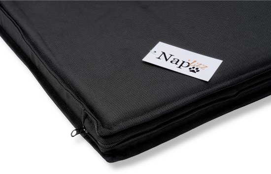 NapZZZ Benchkussen Waterproof Zwart Maat XXL: 120 x 74 x 5 cm