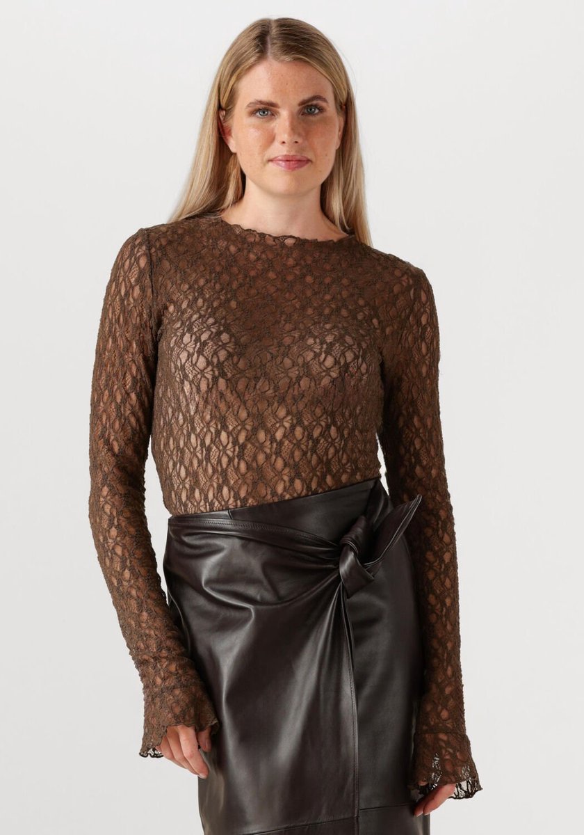 Ibana Taola Dames - Topjes - Bruin - Maat XL