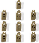 10 stuks vervangende stofzakken - Geschikt voor de Prosangnik M7pro veegrobot - Lubluelu SL60D /S9/V980 accessoires - Gebruiksvriendelijk - Grote opbergruimte - Stofzuigeraccessoires - Wit, houtkleur