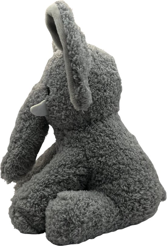 Fluffica - Fluffy Olifant Knuffel - Grijze Knuffelvriend - Zachte Pluche - Lief Design - Knuffeldier voor Kinderen - 16cm - Perfect Cadeau van Merkloos — afbeelding 2