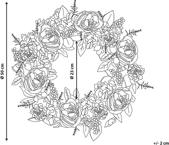 Beliani GALDAR - Couronne - Blauw - Polyester