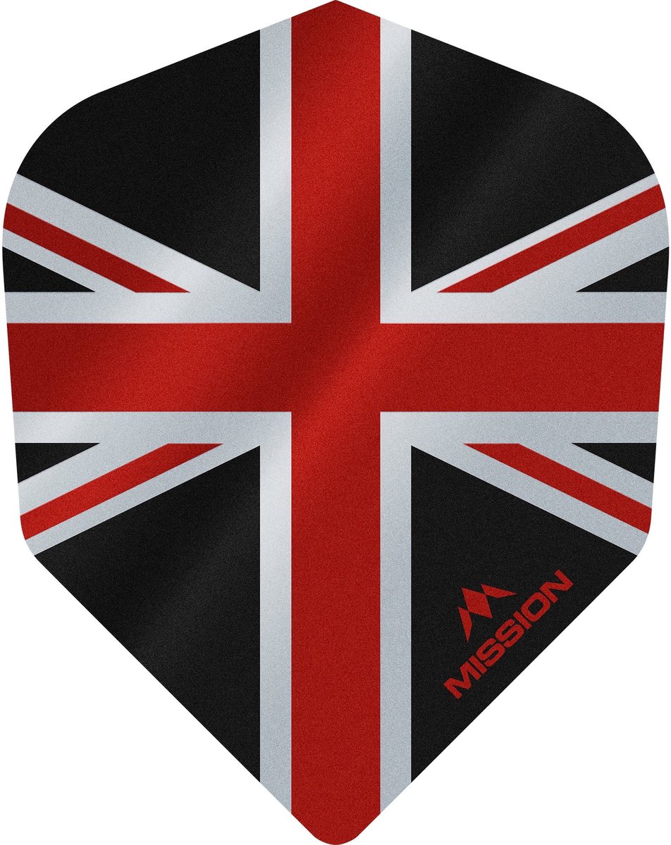 Mission Alliance 100 Black & Red NO6 - Dart Flights