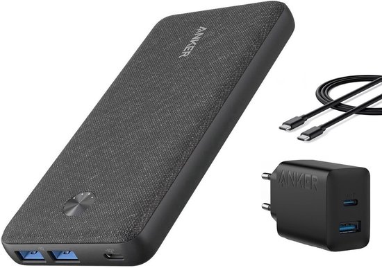 Anker PowerCore III Sense 20.000 mAh 20W PD USB-C Bundel - Anker - €59,99