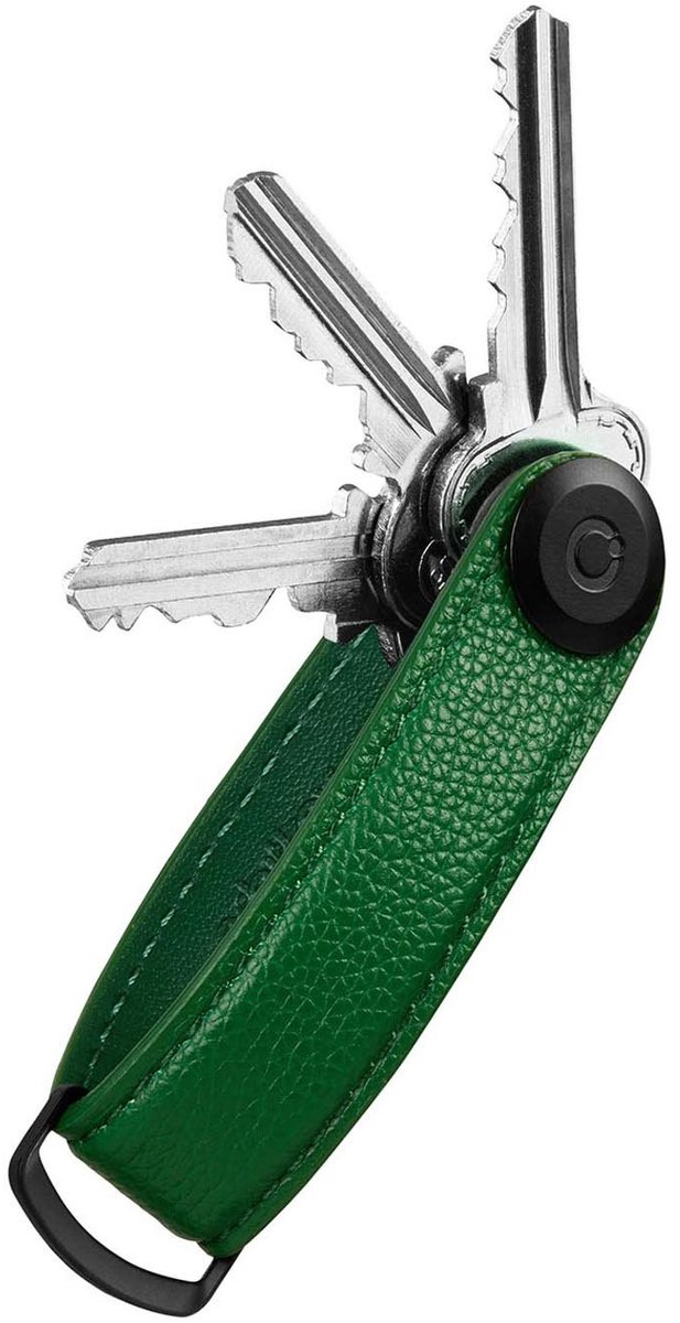 Orbitkey Key Organizer 2.0 pebbled leather emerald