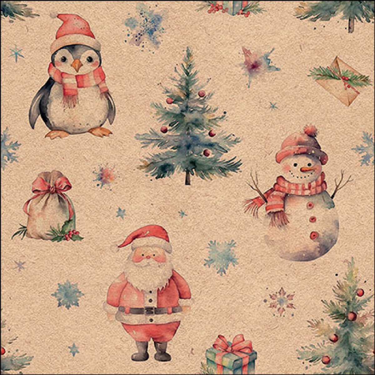 Ambiente - servetten - Kerst - nature - recycle