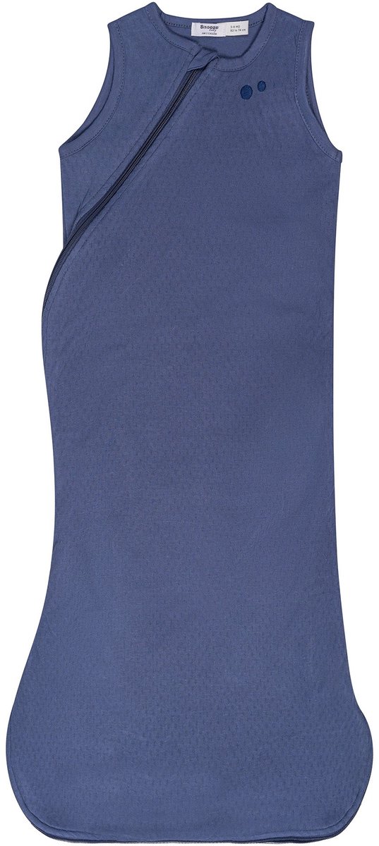 Baby Slaapzak 0-6 mnd - Lente- & Zomerslaapzak biologisch katoen - TOG 1.0 Blue Nights - Blauw - Snoozebaby