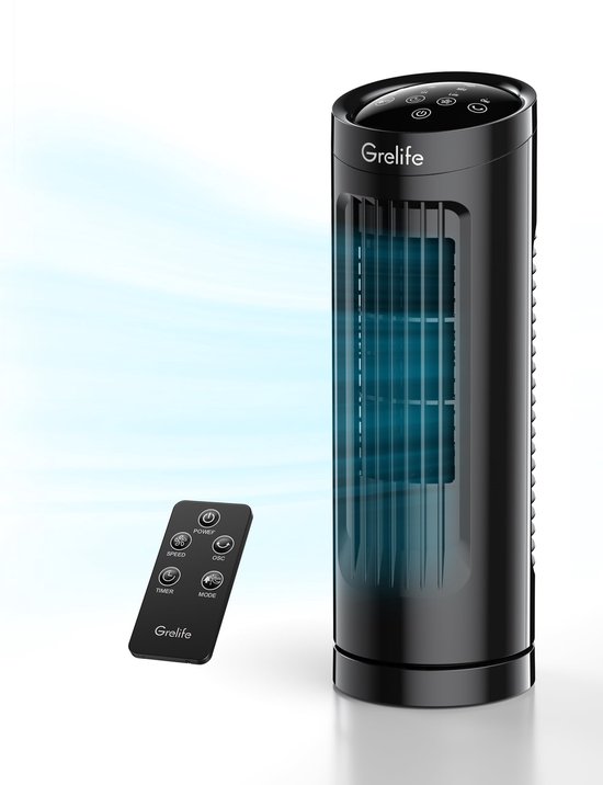 PNTCK Tafelventilator, 70 graden draaibare tafelventilator voor