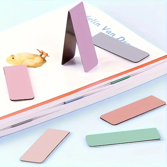 Signets magnétiques 12 pièces – Couleurs pastel – Design minimaliste – Marque-pages pour les amoureux des livres, les Étudiants et les enseignants