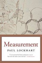 Boek 'Measurement' van Paul Lockhart met handgetekende wiskundige diagrammen op de cover.