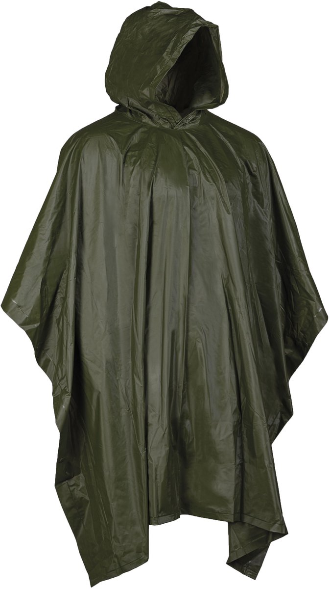 Mil-tec Poncho, olijfgroen, 203 x 127 cm, 0,15 mm