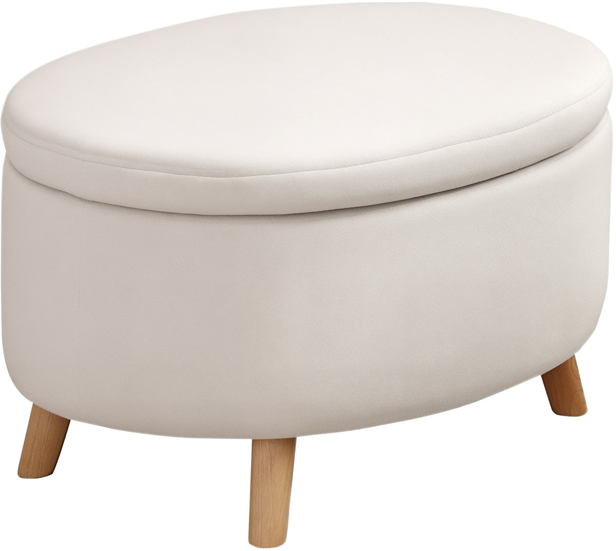 HOMCOM-Sitzbank-Polyester, Schaumstoff-71B x 51,5T x 42H cm-Beige