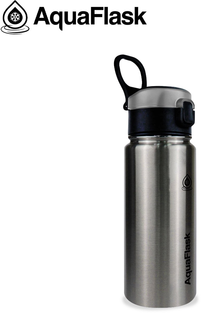 AquaFlask Sip 532ml (18oz) Silver Steel