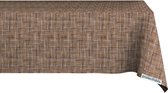 Nappe Natural Lines Marron 140x220cm - Lavable - Plastique